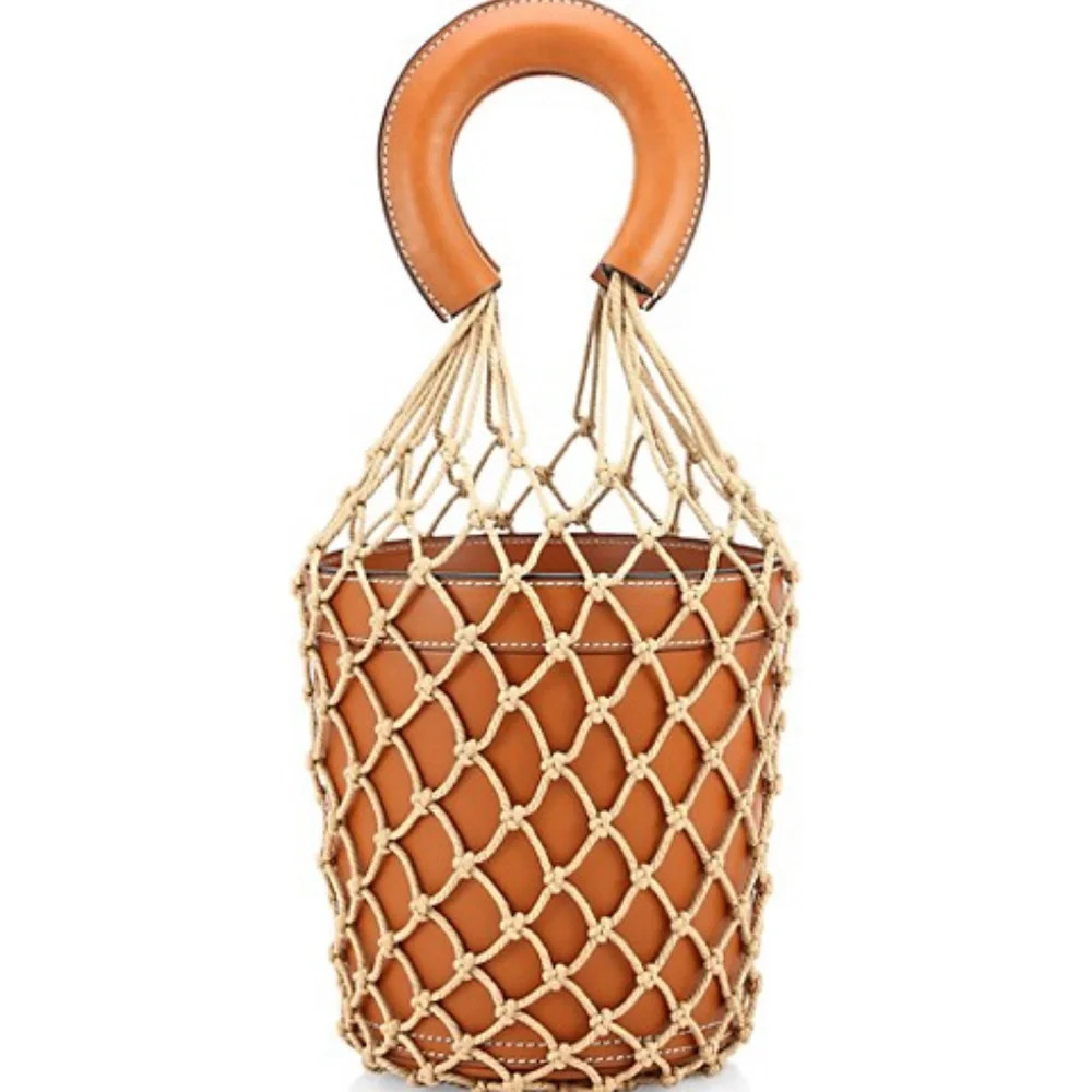 Staud Moreau Leather Bucket Bag